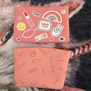 Two cute AF cosmetic pouches! Inquire if interested in the others shown please💓